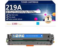 aauot 219A 219 A 219-A Cartouche de Toner Compatible pour HP Color Laserjet Pro 3202dw 3302fdw Imprimantes, Haut Rendement Estimé 1300 Pages,Cyan
