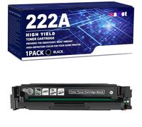 aauot 222A Cartouche de Toner (sans Puce) Compatible W2220A W2221A W2222A W2223A Cartouches de Toner de Remplacement pour HP LaserJet Pro 3203 3288 MFP3303 MFP3388 Imprimante,Black-1 Pack
