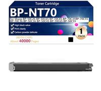 aauot BP-NT70 Cartouche de Toner Compatible pour Sharp BP-50C26 BP-50C65 BP-70C45 BP-70C31BP-70C55 BP-70C36 BP-50C36 mprimantes, Haute Capacité 40000 Pages Impression Nette,Black-1 Pack