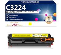 aauot Cartouche de Toner Compatible avec Puce pour Lexmark C3224 C3326 C3426 MC3224 MC3326 MC3426 Imprimantes, 2 Spécifications Disponibles.,Yellow-NO Chip