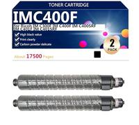 aauot Cartouche de Toner Haute Capacité Compatible avec Ricoh IM C300F IM C400F IM C400SRF IM C401F IM C401SRF Imprimantes, Impression Nette, 4 Couleurs,Black-2 Pack