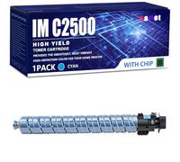 aauot IM C2500H 842311 842314 842313 842312 Cartouche de Toner Haute Capacité de Remplacement pour Ricoh IM C2500 IMC2000 Imprimante, avec Puce Neuve, Cyan-1 Pack