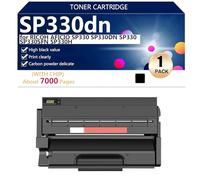 aauot SP330dn Cartouche de Toner de Remplacement pour Ricoh AFICIO SP330 SP330DN SP330 SP330SFN SP330H Imprimantes, 7000 Pages,Black-1 Pack