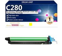 aauot Tambour DR-311 Haute Capacité Compatible pour Konica Minolta Bizhub C220 280 C360 C7722 C7728 Imprimantes, 120000 Pages,Yellow-1 Pack