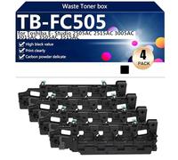 aauot TB-FC505 Bac de Récupération de Toner Usagé de Remplacement TB-FC505 pour Toshiba E- Studio 2505AC 2515AC 3005AC 3015AC 3505AC 3515AC Imprimantes,4*Black