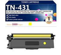 aauot TN-431 Cartouches de Toner Haute Capacité Compatibles pour Brother HL-L8260CDW HL-L8260CDN MFC-L8690CDW DCP-L8410CDW HL-L8360CDW MFC-L8900CDW Imprimantes,Yellow