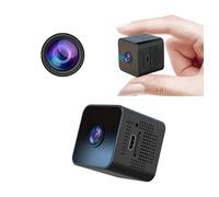 AAVEDA Mini caméras cachées, caméra de sécurité WiFi sans fil HD 1080p, mini caméra de surveillance intérieur/extérieur, détection de mouvement, surveillance acoustique, vision nocturne
