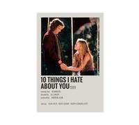 AAVEDA Poster sur toile du film 10 Things I Hate About You 11 - Décoration murale pour salon, chambre à coucher - Style sans cadre - 40 x 60 cm
