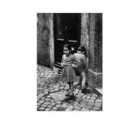 AAVEDA Poster sur toile Robert Doisneau - Décoration de chambre à coucher - Paysage sportif - Décoration de bureau - Cadeau sans cadre - 30 x 45 cm