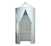 AAVEDA Rideau De Douche Polyester Rond Suspendre Isolation Thermique Épaissie Double Zipper (Size : R80CM)