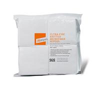 AAwipes Cleanroom Lot de 400 lingettes en microfibre superfines tricotées 10,2 x 10,2 cm (180 g/m², polyester-polyamide) non pelucheuses pour fibre optique, bords scellés au laser, chiffons classe 100