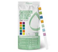 AAwipes Kit de test de piscine Spa | Kit de test précis de l'eau pour brome, acide total, pH, chlore libre, dureté de l'eau, acide cyanurique et chlore total (K01-25)