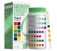 AAwipes Lot de 150 Bandelettes de Test 7 en 1 pour Piscine avec Mesure du pH de Piscine de Haute Précision de la Dureté et de l'Acidité de l'Eau 2024, Kit d'Entretien pour Piscine, Jacuzzi et K01-150