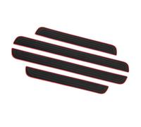 AAXgy Kit de 4 Baguettes de Seuil en Caoutchouc pour Volvo S90 2007-2023 2024 2025, Protection Durable Et Antidérapante pour Marchepied, Protège Contre l'usure Quotidienne,A-Red-Normal