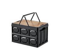 AAXgy Organisateur de Coffre pour Citroën C6 2005-2012 T1 T2, Boîte Pliable, avec Couvercle, Robuste, Grande Capacité, Rangement Voiture Compartimenté, Gain de Place,C-L-Black