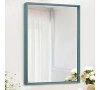 AAZZKANG Grand miroir mural rectangulaire en métal avec cadre pour chambre à coucher, salle de bain, 65 x 45 cm, décoration murale d'intérieur