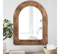 AAZZKANG Miroir Arche Rétro Miroir Suspendu Décoration Chambre Salle de Bain Salon Cadre Bois 50L x 40W cm