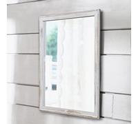 AAZZKANG Miroir mural rectangulaire avec cadre en bois - Miroir rustique à suspendre pour chambre à coucher, salle de bain