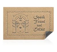 AAZZKANG Tapis de bienvenue amusant pour intérieur et extérieur antidérapant pour entrée, parler ami et entrer, super absorbant, facile à nettoyer, tapis d'entrée pour porte d'entrée