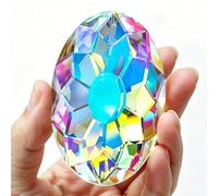 AB Coating Prisme en Cristal à Suspendre pour fenêtre, Attrape-Soleil, Arc-en-Ciel, décoration à Suspendre pour la Maison et Le Jardin (89 mm)