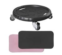 Ab Exercise Wheel Handles, Noiseless Core Workout Roller for Home Gym Fitness, Heavy Duty 150kg Load Bearing Abdominal Trainer for Strength Training, Core Muscle Sculpting, Balance Control 620g