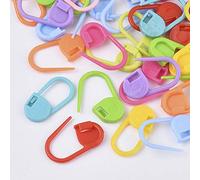 AB-Fashion 07 Lot de 10 marqueurs de mailles - Couleurs : rouge, jaune, bleu, vert, orange, rose, vert clair, violet, turquoise (rouge, 10)