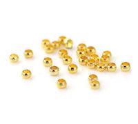 AB-Fashion 07 Lot de 100 perles à écraser de 2 à 4 mm en plaqué argent, or rose, bronze, cuivre antique, gris métal, or rose clair (doré, 2,5 mm)