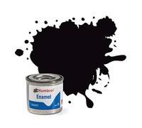AB Gee Humbrol 14ml No. 1 Tinlet Enamel Paint 201 (Black Metallic)