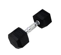Ab. Hexagonal Dumbbell of 4kg (8.8LB) Includes 1 * 4Kg (8.8LB) | Black | Material : Iron with Rubber Coat | Exercise, Fitness and Strength Training Weights at Home/Gym for Women and Men