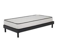 AB Matelas - Ensemble Matelas mousse Confort - 90x190cm - mousse - 18 cm et Sommier kit gris G