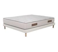 - Ensemble Matelas mousse Cosmos White - 160x200 - accueil mémoire de forme et Sommier Blanc
