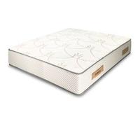 AB Matelas - Ensemble Matelas mousse Cosmos White accueil mémoire-140x190-2 oreillers 70x40 et Sommier kit gris