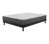 AB Matelas - Ensemble Matelas mousse Luxe - 160x200cm - mousse et Sommier kit gris