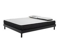AB Matelas - Ensemble Matelas mousse Memory - 140x200cm et 2 Oreillers 70x40 - Sommier kit gris G