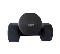 Ab. Neoprene Dumbbells of 10Kg (22LB) Includes 2 Dumbbells of 5Kg (11LB) | Black | Material : Iron with Neoprene Coat | Exercise and Fitness Weights for Women and Men at Home/Gym