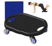 AB Roller Board - planche à roulettes pour Core | Entraîneur abdominal d'entraînement à domicile | Roues abdominales silencieuses avec tapis | Contrôle du poids du ventre brûlant des graisses corporel