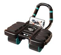 Ab Roller - Roue Abdominale Intelligente à Quatre Roues | Automatique Entraîneur Core Fitness avec Support Coude - Roue Abdos Caoutchouc ABS Maison Gym