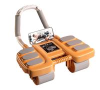 AB ROLLER - Rouleau de roues abdominal, support automatique du coude de, entraîneur de minuterie de base | Équipement d'entraînement AB pour le gymnase à domicile, support de téléphone intégré