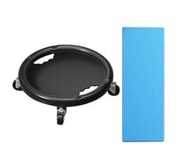 Ab Roller Wheel, Abdominal Workout Equipment Board, 360-Degree Rotating Exercise Roller Wheel with Knee Mat, Core Slider Tool for Women and Men 28x28x8cm