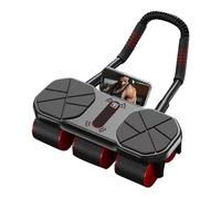 Ab Roller Wheel - Appareil d'entraînement à automatique, équipement d'entraînement avec mouvement silencieux, appareil ergonomique pour renforcer la force d'adhérence, instrument de fitness
