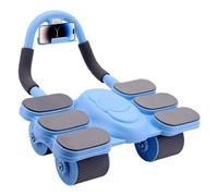 AB Roller Wheel - automatique, forme musculaire | Entraîneur de fitness à 4 roues motrices, outil d'exercice de stabilité, équipement de salle de sport, machine ABS portable pour entraînement à