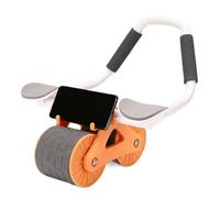 Ab Roller Wheel - Entraîneur de force à automatique, support de coude amovible, design à double roue, appareil d'entraînement pour abdominaux, antidérapant | Trottinette abdominale portable