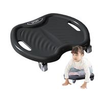 Ab Roller Wheel - Exercice Ab Wheel | Roue de défilement à 360° avec quatre roues et amortisseur de poignée incurvée pour renforcer les muscles