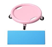 AB Roller Wheel - Roue d'exercice abdominal - Planche d'équipement d'entraînement abdominal avec tapis de genoux - Roue d'exercice rotative à 360 ° - Pour homme et femme