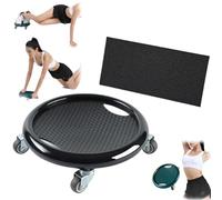 Ab Roller Wheel, Women's Multifunctional Abdominal Wheel Board with Mat, 360° Rotating, Exercise Wheel for Full Body Workout, Fat Burning & Tummy Toning, Home Gym Fitness Equipment (Black)