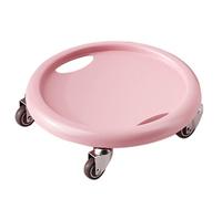 AB Roller Whel, Core Slider AB Workout Sliding Disc 360 ° Rotation de rotation Abdominal Traine Trainer Force Force With 4 Rollers Gnee Pads for Home Gym Training Practice (Rose)