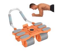 AB Roller Wheller - Trainer à caractéristique à 4 roues | Équipement d'exercice abdominal de automatique, équipement de fitness anti-glissement pour entraînement d'entraînement à domicile