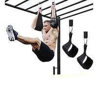 AB Sangles de levage à suspendre sur une porte avec loquets de fermeture rapide pour exercices abdominaux Barre avec anneaux en D Fermeture sûre pour suspendre à une porte salle de sport, noir