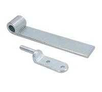 AB Tools Charnière droite HD pour hayon 160 mm de long + boulon de 12,5 mm pour remorques