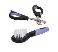 Ab Tools Coupe-ongles en palissandre pour petit animal et mini brosse souple Cochon d'Inde, Lapin